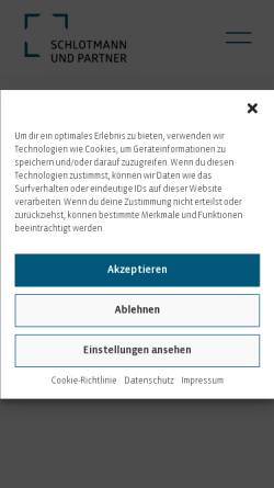Vorschau der mobilen Webseite www.schlotmann.de, Schlotmann und Partner GbR