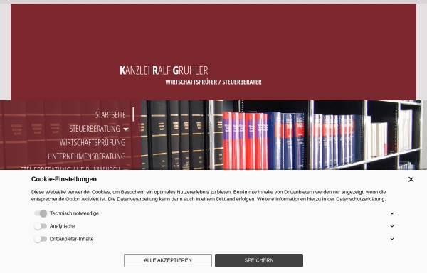 Vorschau von www.gruhler-partner.de, Wirtschaftsprüfungs- und Steuerberatungskanzlei Ralf Gruhler