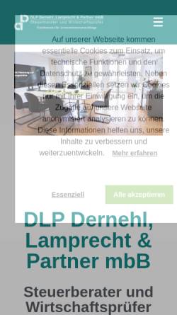 Vorschau der mobilen Webseite www.d-l-p.de, Dernehl, Lamprecht & Kollegen