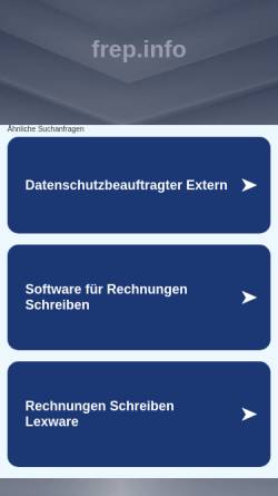 Vorschau der mobilen Webseite www.frep.info, Deutsche Prüfstelle für Rechnungslegung DPR e.V.