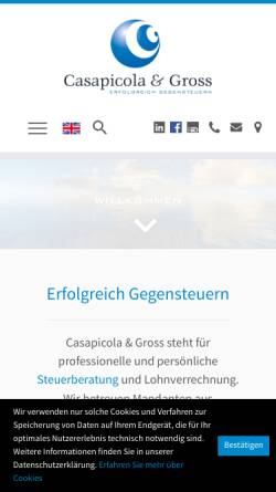 Vorschau der mobilen Webseite www.taxes.at, Casapicola & Gross - Wirtschaftsprüfungs- und Steuerberatungs GmbH