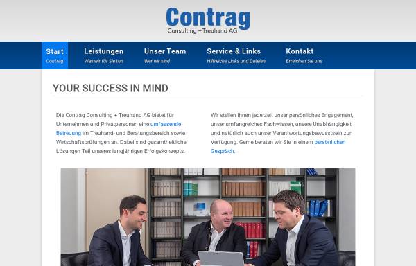 Vorschau von www.contragconsulting.ch, ContrAG Consulting und Treuhand