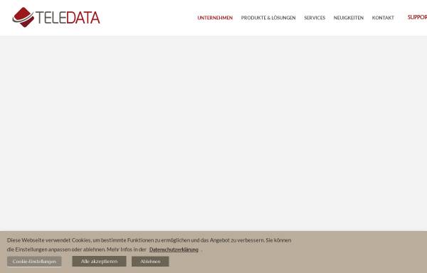 Vorschau von www.teledata-it.de, Teledata IT-Lösungen GmbH