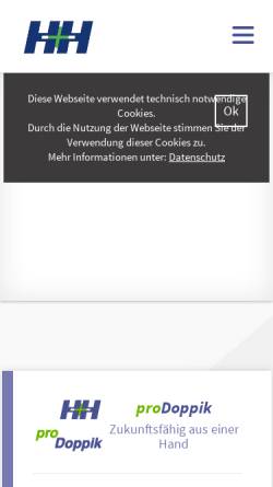 Vorschau der mobilen Webseite www.hh-berlin.de, H&H Datenverarbeitungs- und Beratungsgesellschaft mbH