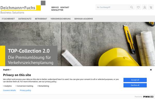Vorschau von www.deichmann-fuchs.de, Deichmann+Fuchs Verlag GmbH & Co. KG - Fachliteratur für Gefahr-und Arbeitsstellensicherung