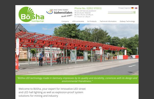 Vorschau von www.boesha.de, BöSha Technische Produkte GmbH & Co. KG