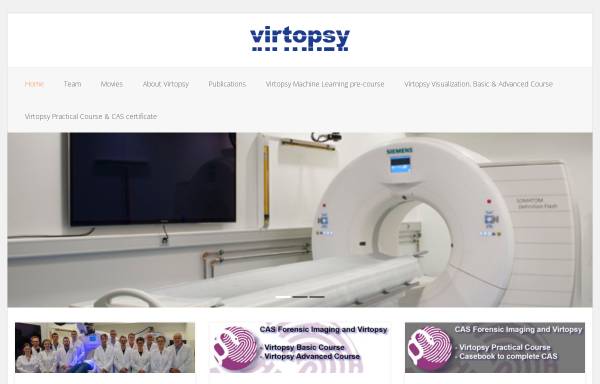 Vorschau von virtopsy.com, Virtopsy - Plattform des Instituts für Rechtsmedizin der Universität Zürich
