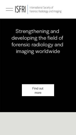 Vorschau der mobilen Webseite www.isfri.org, ISFRI - International Society of Forensic Radiology and Imaging