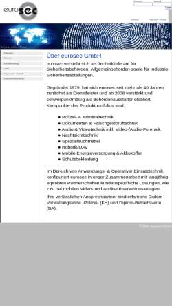 Vorschau der mobilen Webseite www.eurosec-gmbh.de, Eurosec GmbH