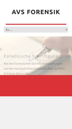 Vorschau der mobilen Webseite www.avs-gutachten.de, AVS-Gutachten - Wilhelm Moczarski