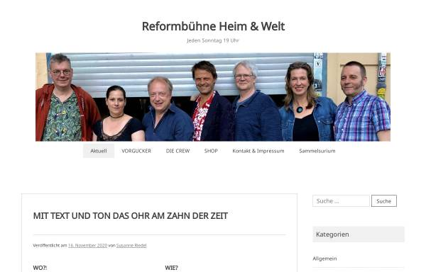 Vorschau von reformbuehne.de, Reformbühne Heim & Welt