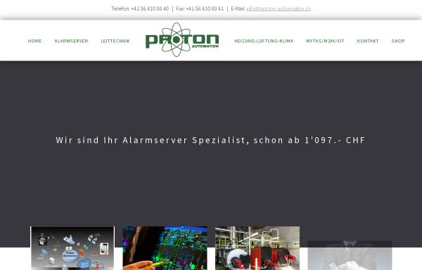 Vorschau von www.proton-automation.com, Proton Automation GmbH