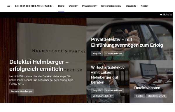 Vorschau von www.erfolgreich-ermitteln.at, Detektei HELMBERGER & Partner KG