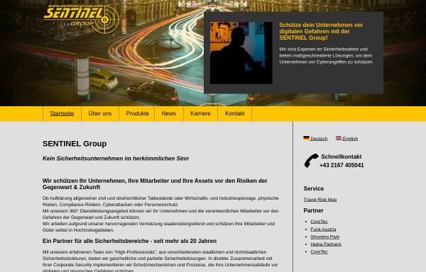 Vorschau von sentinel-group.com, Sentinel Investigators Group GmbH