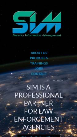 Vorschau der mobilen Webseite www.sim-secure.de, SIM Secure Information Management GmbH
