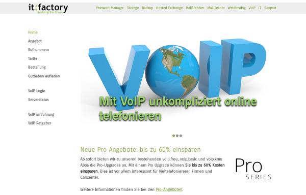 Vorschau von www.guest-voip.ch, it factory ag