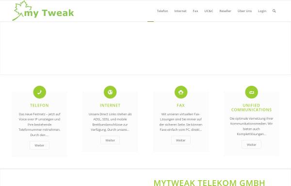 Vorschau von www.mytweak.at, my Tweak Telekom GmbH