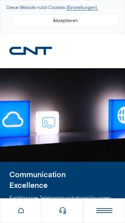 Vorschau der mobilen Webseite www.cnt.net, CNT AG