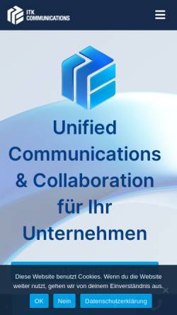 Vorschau der mobilen Webseite www.itk-com.de, ITK Communications GmbH