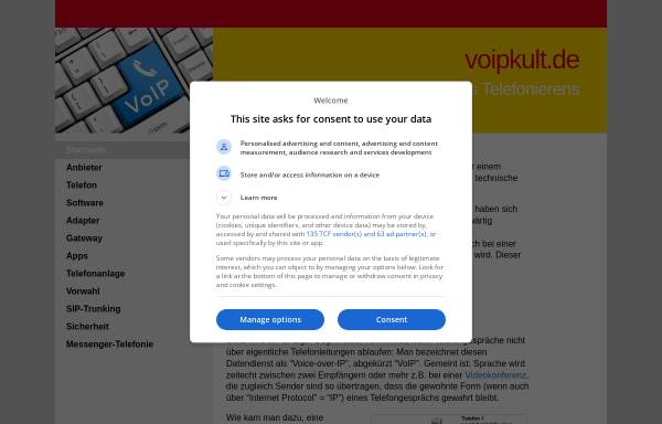 Vorschau von www.voipkult.de, VoIP Kult - Herausgeber Stefan Ebers