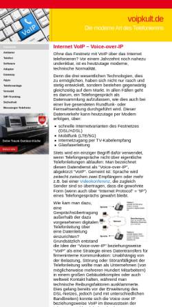 Vorschau der mobilen Webseite www.voipkult.de, VoIP Kult - Herausgeber Stefan Ebers