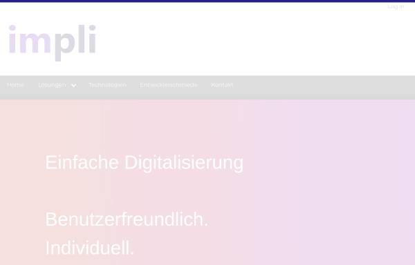 Vorschau von www.impli.de, iMPLI Informations-Systeme GmbH