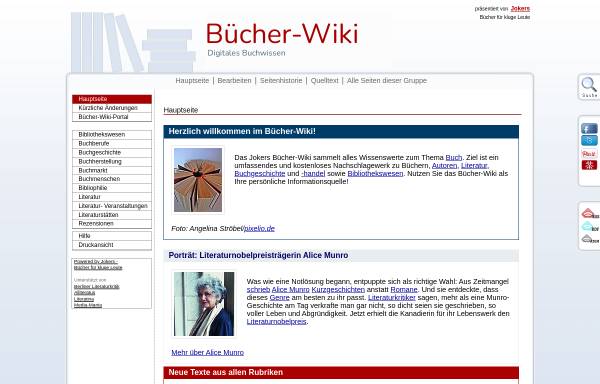 Vorschau von www.buecher-wiki.de, Bücher-Wiki (Jokers)