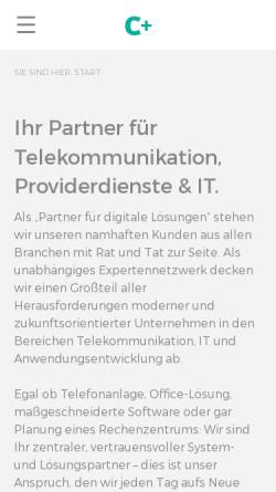 Vorschau der mobilen Webseite comceptplus.com, comceptPLUS GmbH