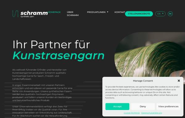 Vorschau von www.schramm-garne.de, Schramm GmbH & Co KG