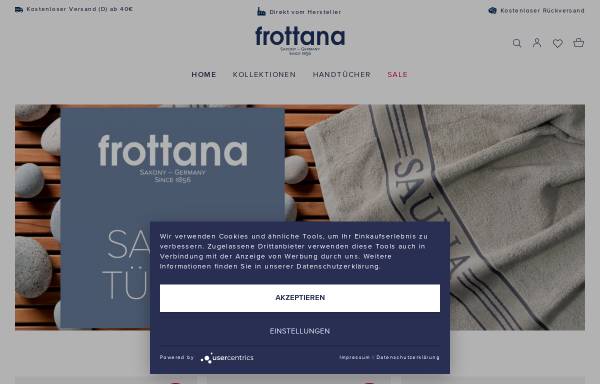 Vorschau von www.frottana.de, Frottana-Textil GmbH