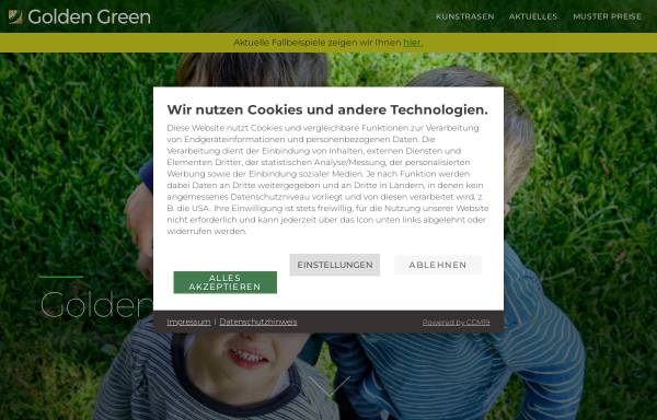 Vorschau von www.golden-green.de, Golden Green, Bernd Ritter