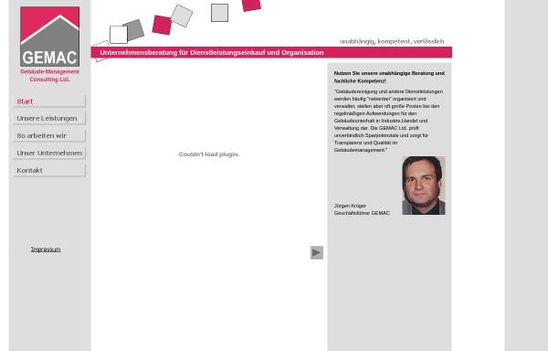 Vorschau von www.gemac-ltd.de, GEMAC Gebäude-Management Consulting Ltd.