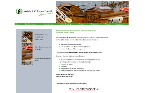 Vorschau von www.asco-beratung.de, Assfalg & Collegen GmbH