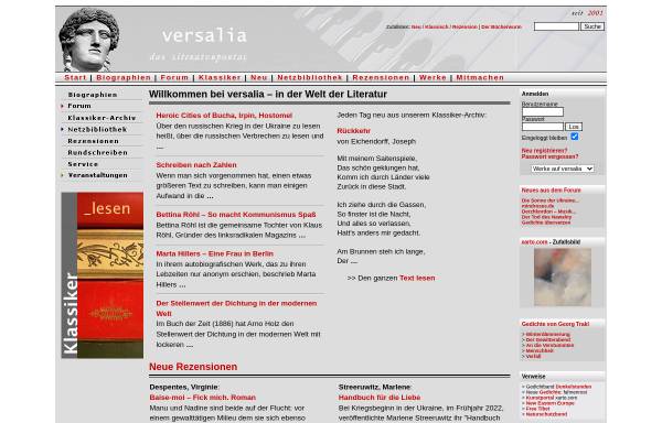 Vorschau von www.versalia.de, Versalia