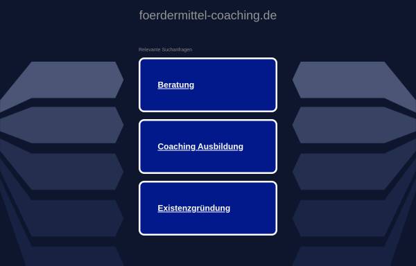 Vorschau von www.foerdermittel-coaching.de, Krüger Unternehmensberatung