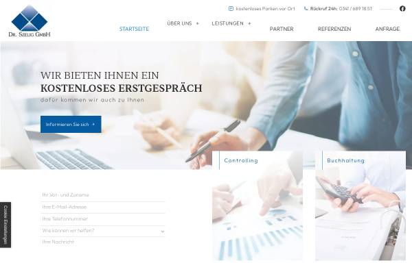 Vorschau von www.drszelig-gmbh.de, Dr.Szelig GmbH - Beratung für kleine und mittelständische Unternehmen