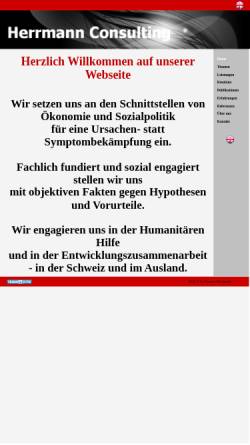 Vorschau der mobilen Webseite www.herrmannconsulting.ch, Herrmann Consulting GmbH