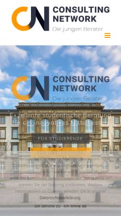 Vorschau der mobilen Webseite consulting-network.net, Consulting Network e.V.
