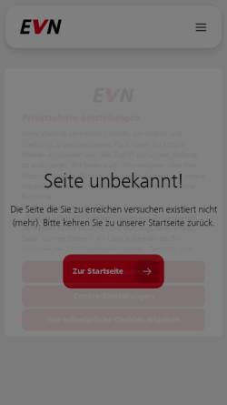 Vorschau der mobilen Webseite www.evn-abfallverwertung.at, EVN Abfallverwertung Niederösterreich GmbH