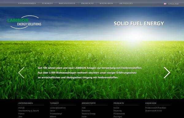 Vorschau von www.lambion.de, LAMBION Energy Solutions GmbH