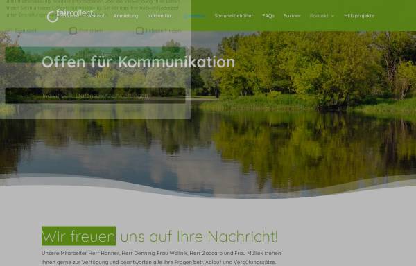 Vorschau von www.fair-collect.de, Heinrich Glaeser Nachf. GmbH