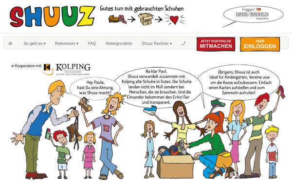 Vorschau von www.shuuz.de, Shuuz | s-coll Service GmbH