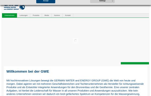 Vorschau von www.gwe-gruppe.de, GWE German Water and Energy GmbH