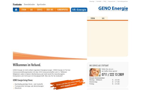 Vorschau von www.geno-energie.de, GENO Energie GmbH