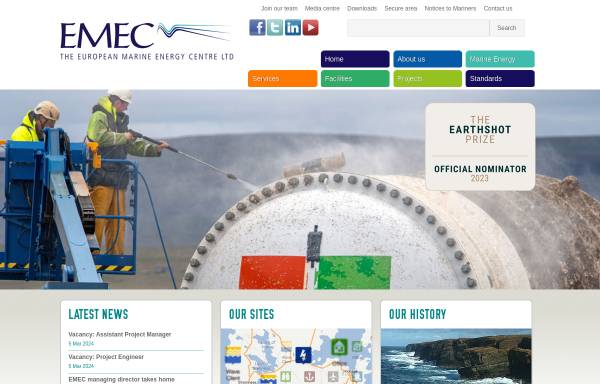 Vorschau von www.emec.org.uk, EMECLtd.- European Marine Energy Centre