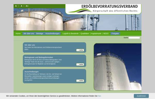 Vorschau von www.ebv-oil.org, EBV Erdölbevorratungsverband