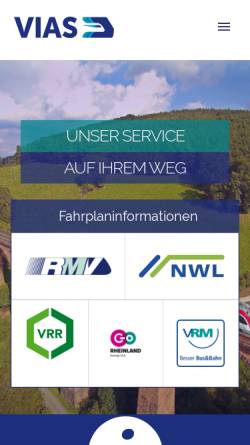 Vorschau der mobilen Webseite www.vias-online.de, VIAS GmbH