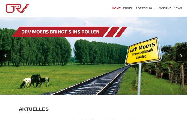 Vorschau von orv-moers.de, On Rail Gesellschaft für Vermietung und Verwaltung von Eisenbahnwaggons mbH