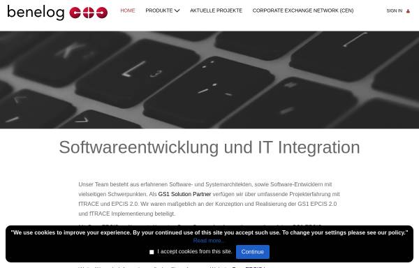 Vorschau von www.benelog.com, Corporate Exchange Network - benelog GmbH & Co. KG