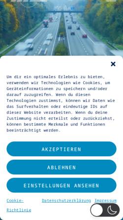 Vorschau der mobilen Webseite www.me-spedition.de, ME Spedition GmbH